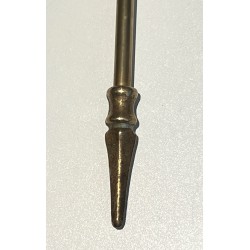 Neoclassical Style Brass Fireplace Tools on Stand, French Work, Circa 1970