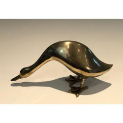 Decorative Brass Goose, French Work, Circa 1970