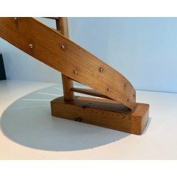 Pine Master Staircase, French Work, Circa 1950
