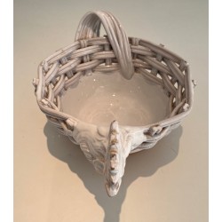 Coupe à Fruits Représentant une Poule en Céramique 