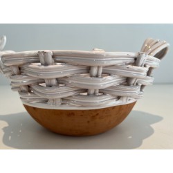 Ceramic Fruit Bowl in the Form of a Hen, French Work, Circa 1970