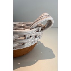 Ceramic Fruit Bowl in the Form of a Hen, French Work, Circa 1970