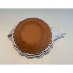 Ceramic Fruit Bowl in the Form of a Hen, French Work, Circa 1970