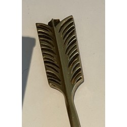 Paire d'Appliques Aux Flêches Croisées en Bronze