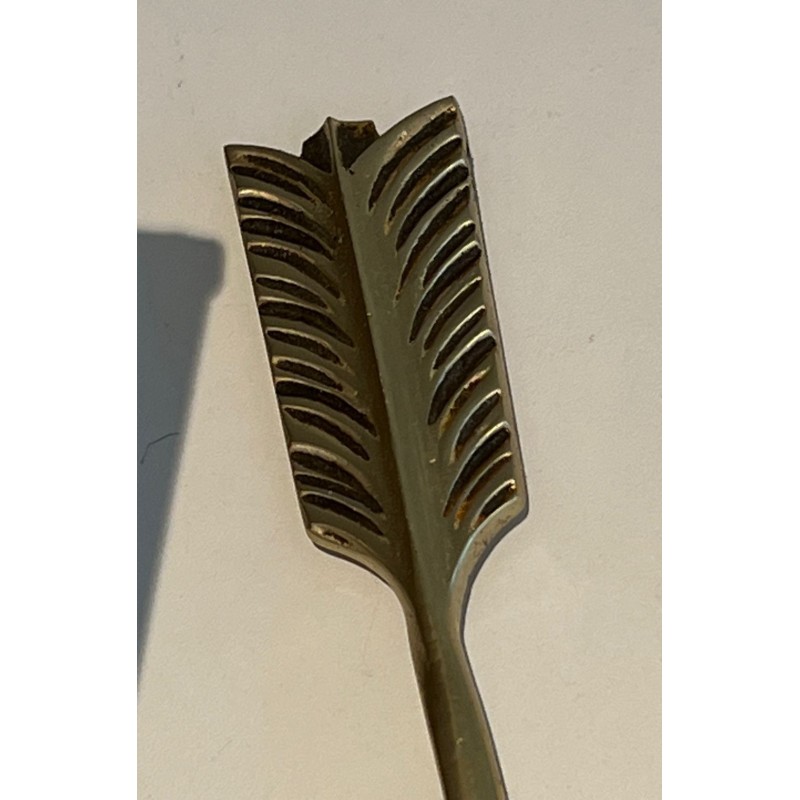 Paire d'Appliques Bronze aux Flèches Croisées Style Empire | Travail Français, vers 1950