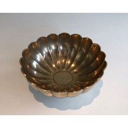 Brass Vide-Poche Decorative Bowl, French Work, circa 1970