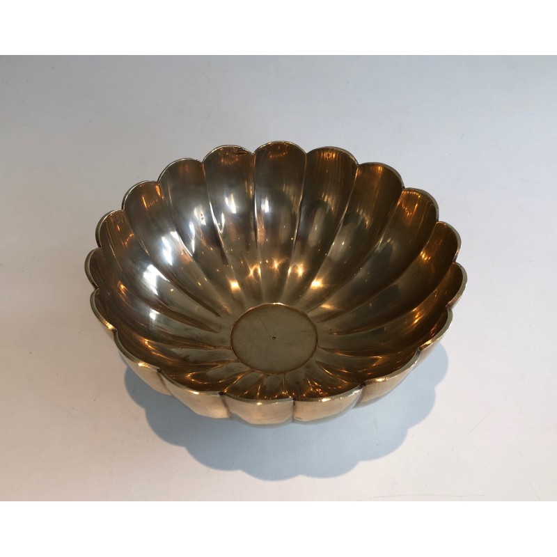 Brass Vide-Poche Decorative Bowl, French Work, circa 1970