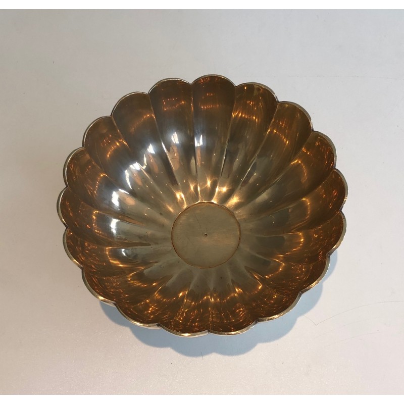 Brass Vide-Poche Decorative Bowl, French Work, circa 1970