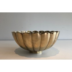 Brass Vide-Poche Decorative Bowl, French Work, circa 1970