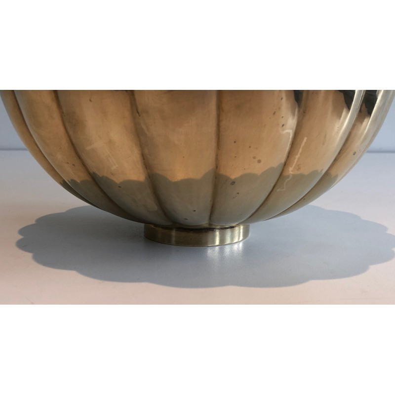 Brass Vide-Poche Decorative Bowl, French Work, circa 1970