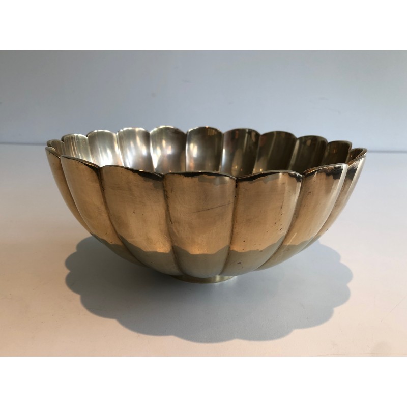 Brass Vide-Poche Decorative Bowl, French Work, circa 1970