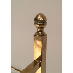 Brass Six-Bottle Wine Holder with Claw Feet by Maison Jansen, circa 1940