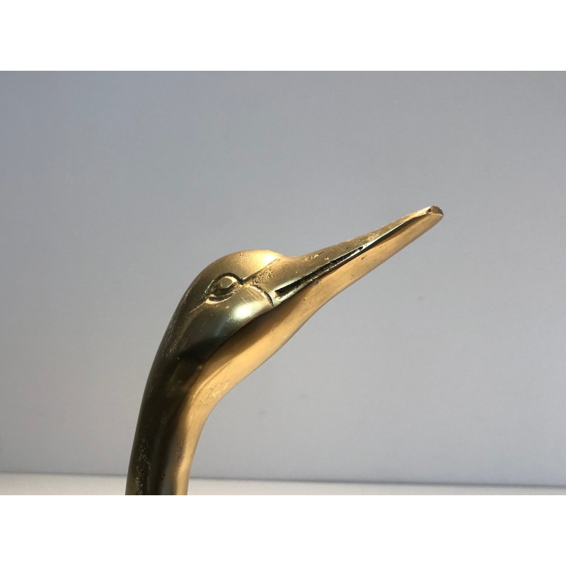Brass Swan Vide-Poche, French Work, circa 1970