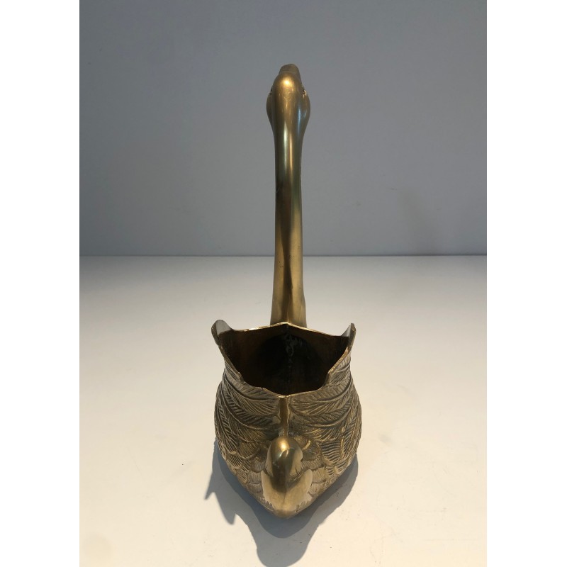 Brass Swan Vide-Poche, French Work, circa 1970