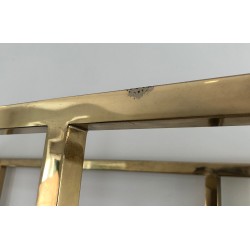 Chrome and Gilt Chrome Shelving Unit, French Work in the Style of Willy Rizzo, circa 1970