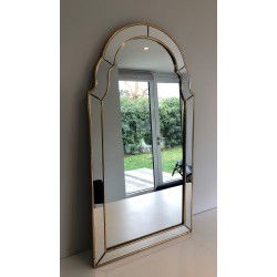 Gilt Wood Glazing Beads Mirror, circa 1970
