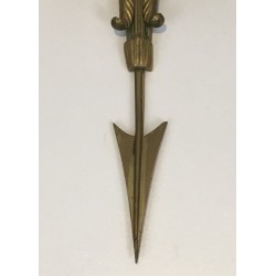 Paire de Grandes Appliques Bronze au Carquois, Flèche et Tête d'Aigle | vers 1920