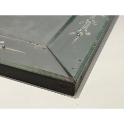 Miroir de Venise à Guirlandes de Fleurs, Travail Italien, Vers 1950