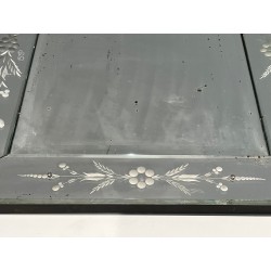 Miroir de Venise à Guirlandes de Fleurs, Travail Italien, Vers 1950