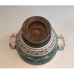 Ceramic Covered Pot Signed by Paul Dordet (1896–1996), French Work, circa 1970
