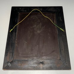 Venetian Mirror with Flower Garland Decoration, Italian Work, circa 1950