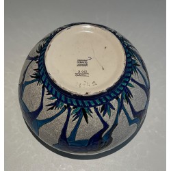 Ceramic "Deer and Doe" Planter Signed, Marked and Numbered by Charles Catteau for Keramis, Belgian Work, circa 1924