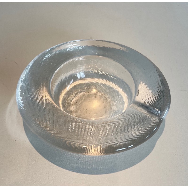 Crystal Ashtray or Vide-Poche, French or Italian Work, circa 1970