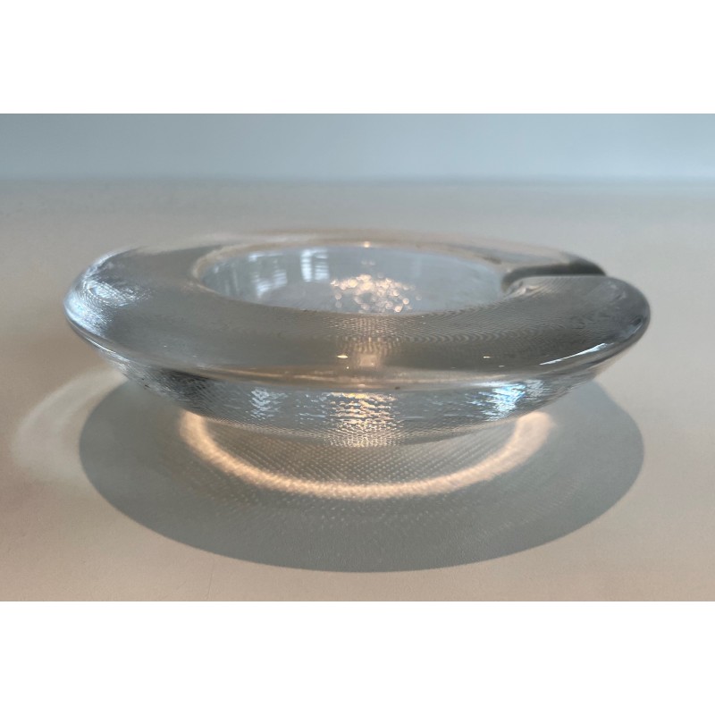 Crystal Ashtray or Vide-Poche, French or Italian Work, circa 1970