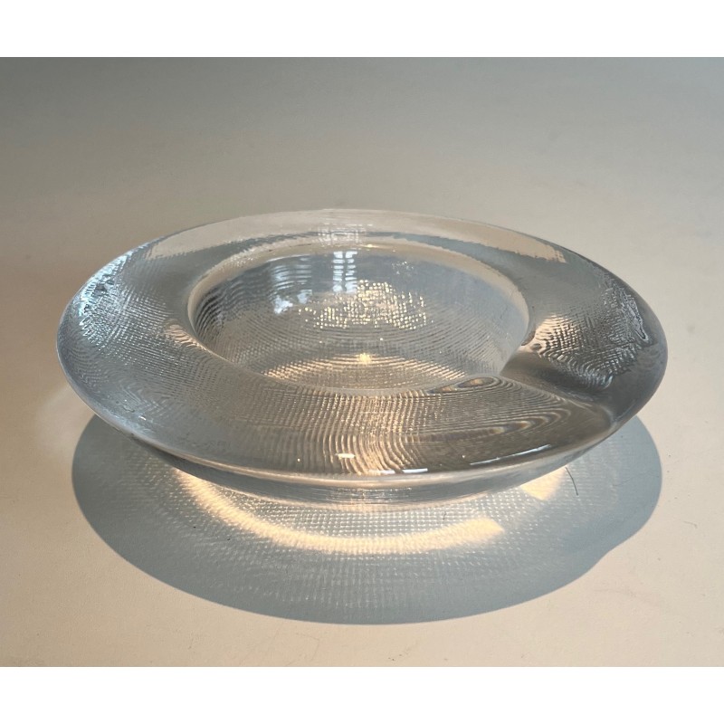 Crystal Ashtray or Vide-Poche, French or Italian Work, circa 1970