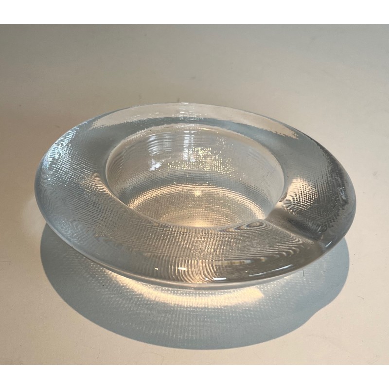 Crystal Ashtray or Vide-Poche, French or Italian Work, circa 1970