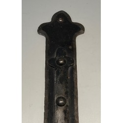 Suite de Six Appliques en Fer Forgé. Travail Français. Vers 1950