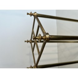 Square Brass and Cast Iron Umbrella Stand, French Work, circa 1900