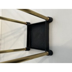 Square Brass and Cast Iron Umbrella Stand, French Work, circa 1900