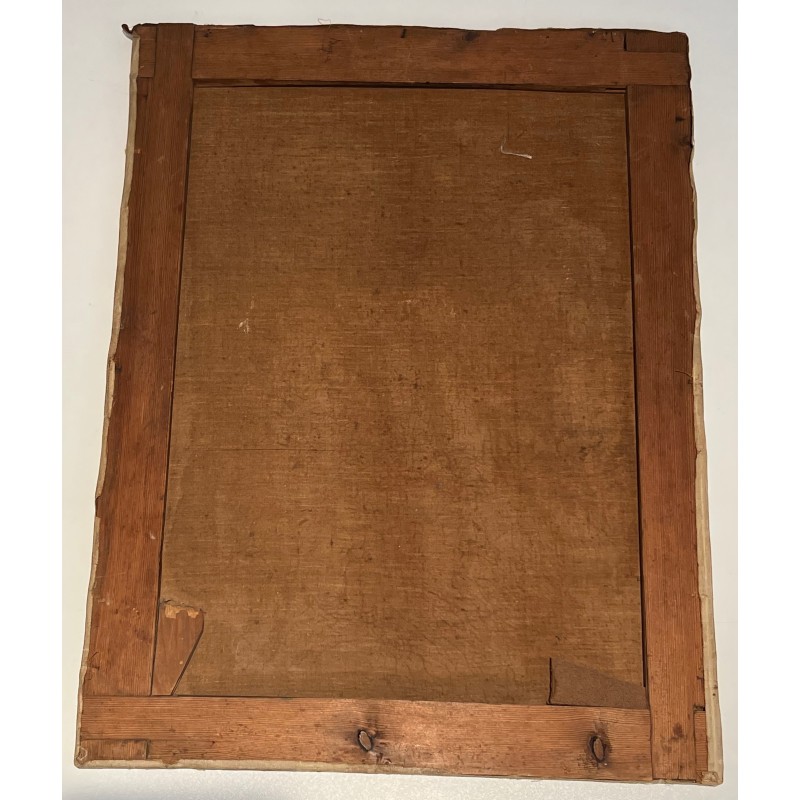 Oil on Canvas "The Woman with the Swan" by Luis Sanchez de la Peña, Spain, 1914