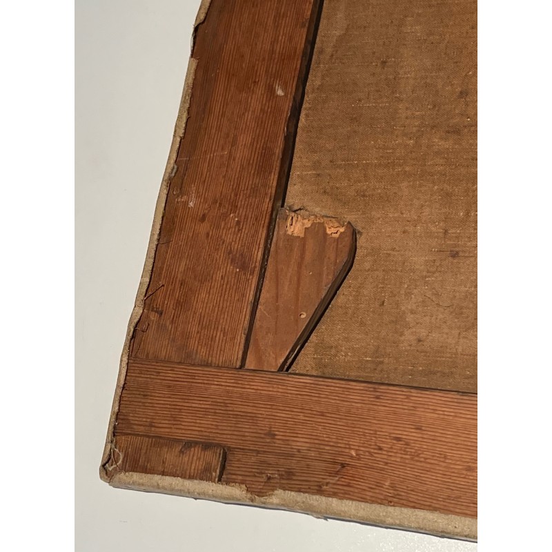 Oil on Canvas "The Woman with the Swan" by Luis Sanchez de la Peña, Spain, 1914