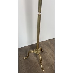 Valet de Nuit de Style Néoclassique en Laiton et Bois