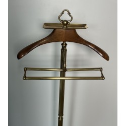 Valet de Nuit de Style Néoclassique en Laiton et Bois