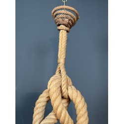 Lustre en Corde en Forme d'Ancre par Adrien Audoux & Frida Minet, Travail Français, vers 1950