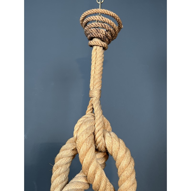 Rope Anchor Chandelier by Adrien Audoux & Frida Minet, French Work, circa 1950