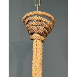 Lustre en Corde en Forme d'Ancre par Adrien Audoux & Frida Minet, Travail Français, vers 1950