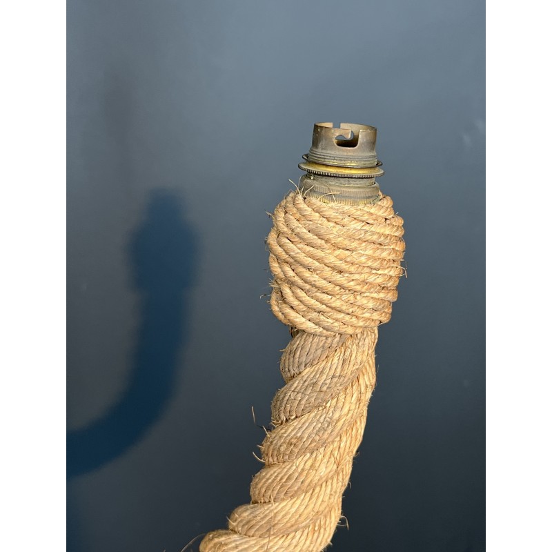 Lustre en Corde en Forme d'Ancre par Adrien Audoux & Frida Minet, Travail Français, vers 1950