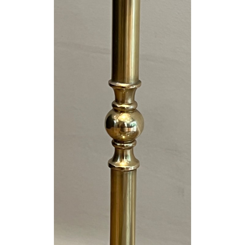 Oval Neoclassical Brass Drinks Trolley Attributed to Maison Jansen, French Work, circa 1940