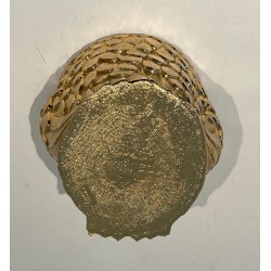 Gilt Metal Owl Ice Bucket by Mauro Mainetti, Italian Work, circa 1970