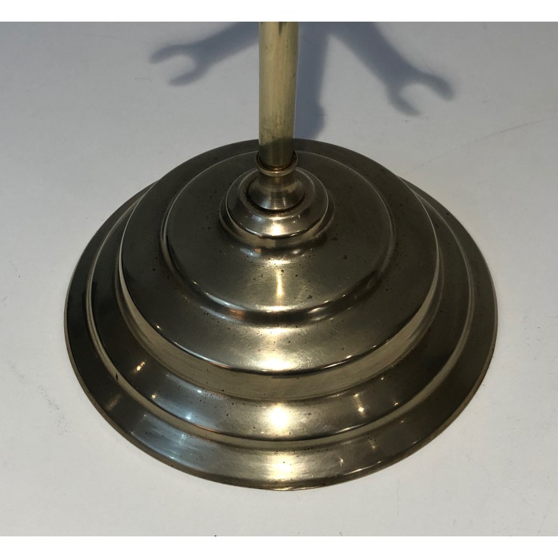 Neoclassical Style Brass Fireplace Tools, French Work, circa 1970