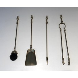 Nécessaire de Feu en Laiton de Style Néoclassique, Travail Français, vers 1970