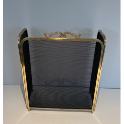 Pare-Feu en Laiton et Grillage