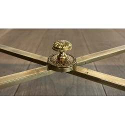 Neoclassical Brass Coffee Table with Carrara Marble Top by Maison Jansen, French Work, circa 1940