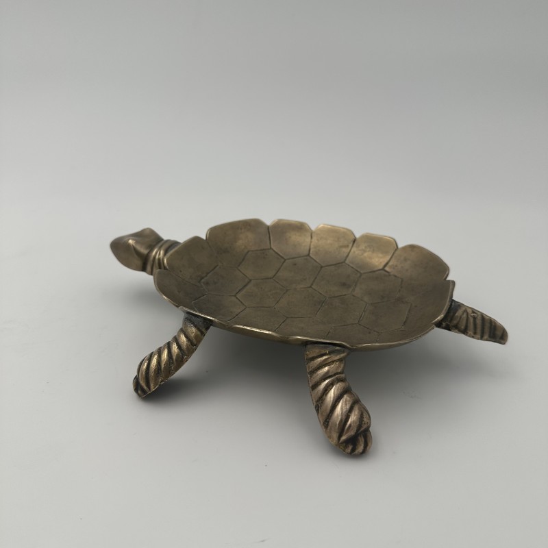 Brass Turtle Vide-Poche, French Work, circa 1970