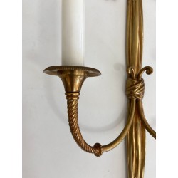 Paire d'Appliques en Bronze de Style Louis XVI