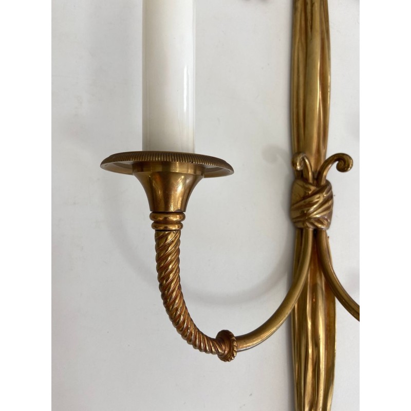 Paire d'Appliques en Bronze de Style Louis XVI